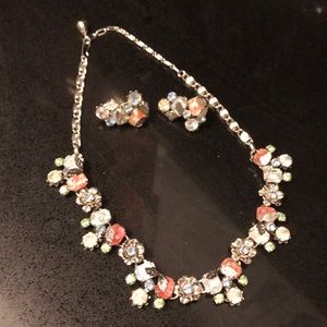 Vintage Coro Signed earring and necklace set